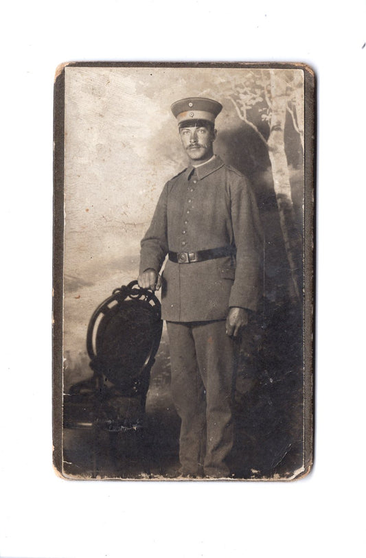 Fotografie Soldat / Soldatenportrait - unbekannter Ort 1910er