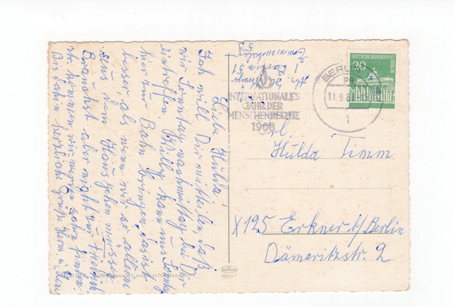 Ansichtskarte Berlin / Café Kranzler am Kurfürstendamm