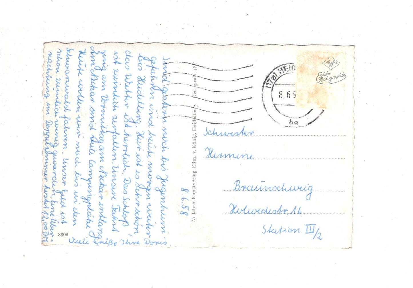 Ansichtskarte Kurznachrichten aus Heidelberg / I1-68