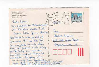 Ansichtskarte Balaton / Plattensee / Ungarn