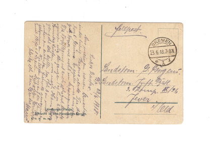 Ansichtskarte / Feldpost / Lüneburger Heide - Bremen 1918