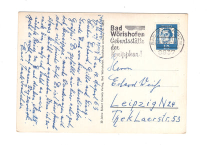 Ansichtskarte Bad Wörishofen / Kneipp-Denkmal +++