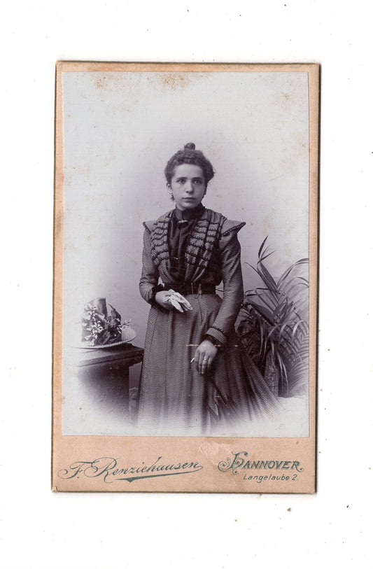 Fotografie Feine Dame - Hannover um 1900