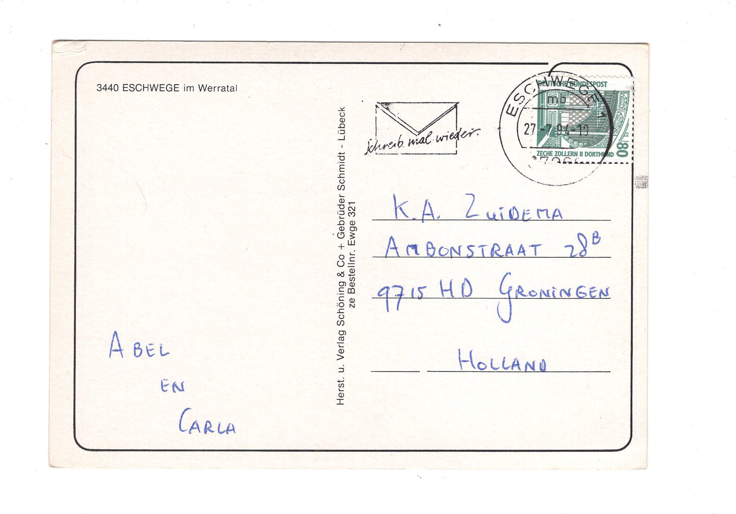 Ansichtskarte Eschwege im Werraland / Marktplatz / I1-52