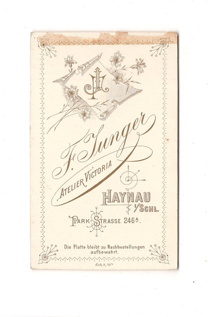 Fotografie Herrenportrait - Haynau in Schlesien / Chojnov 1890er / CDV C1-21