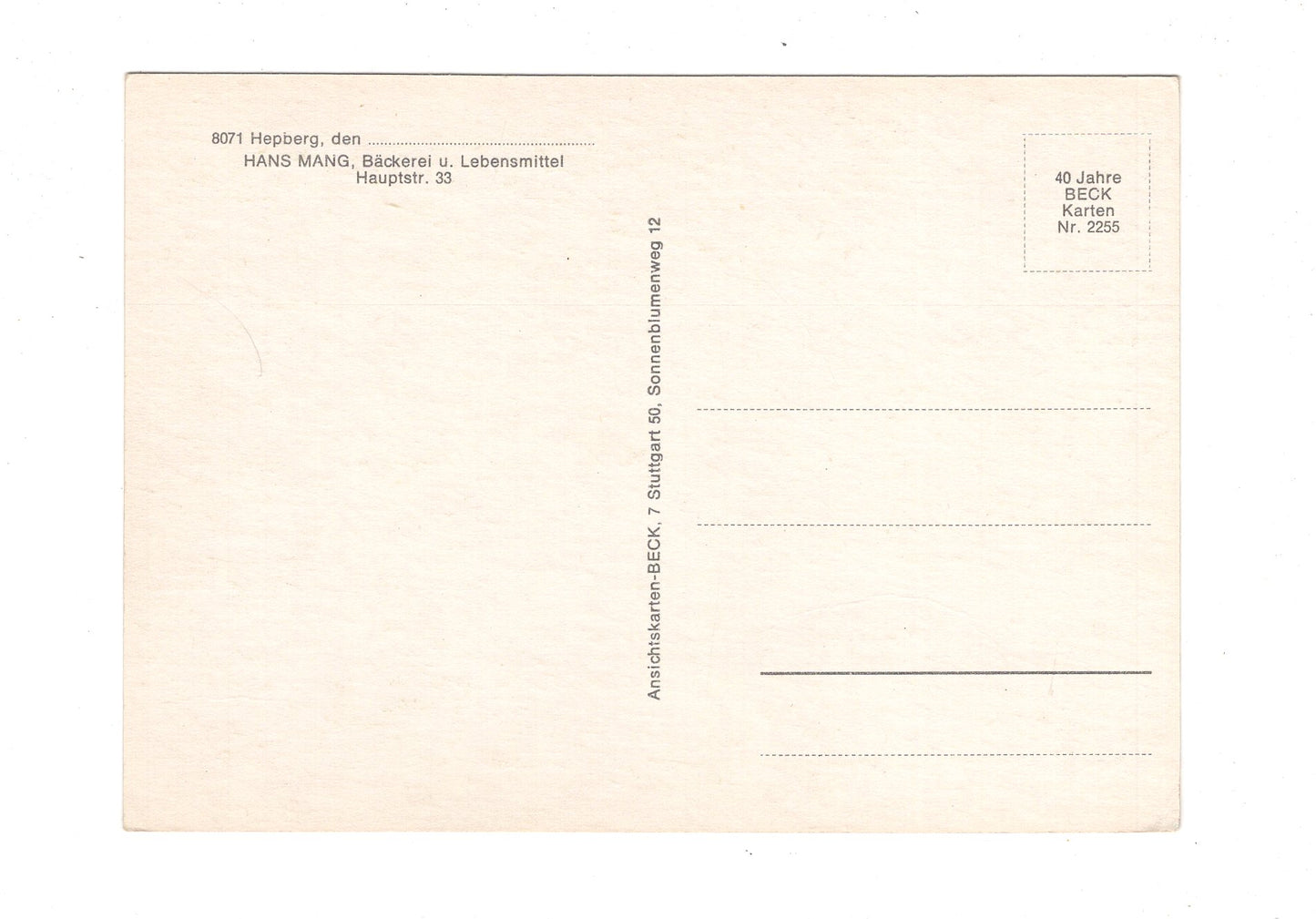 Ansichtskarte Grüße aus Hepberg / G1-58