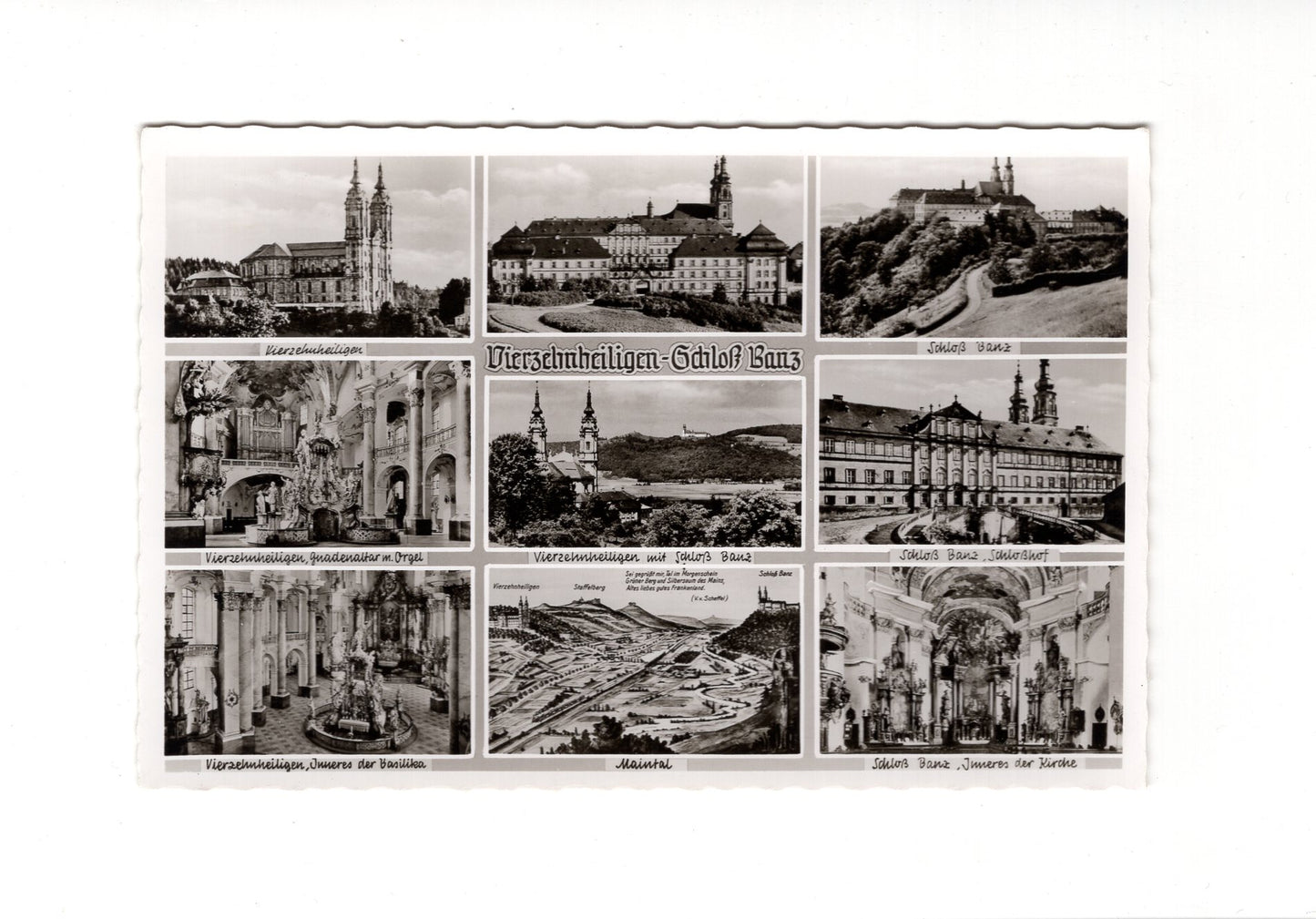 Ansichtskarte Vierzehnheiligen - Schloss Banz