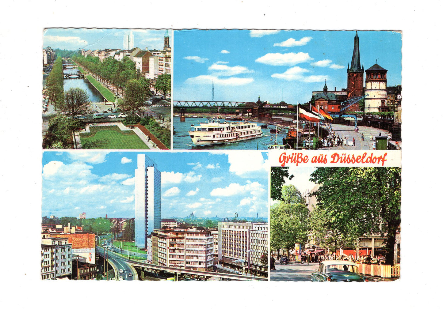 Ansichtskarte Düsseldorf am Rhein / Rheinpartie / M1-63