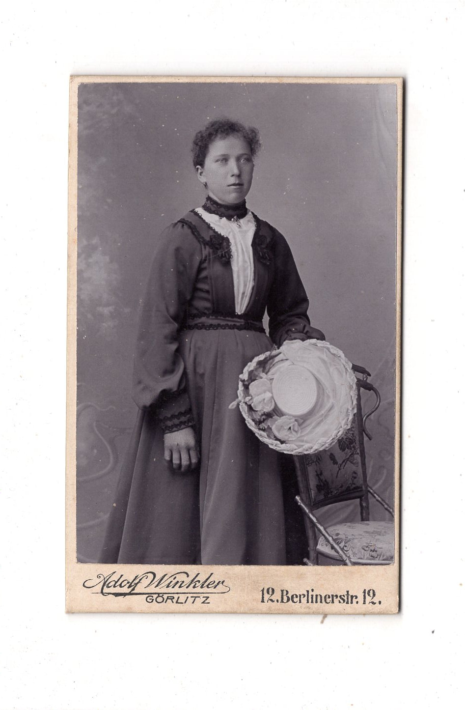 Fotografie Feine Dame - Görlitz um 1900 / CDV L1-24