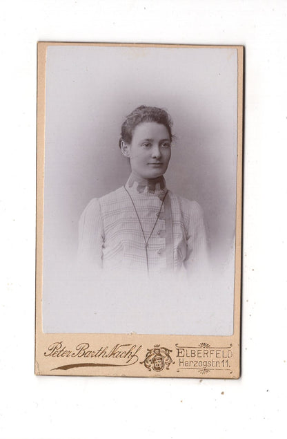 Fotografie Damenportrait - Elberfeld 1890er / CDV N1-13