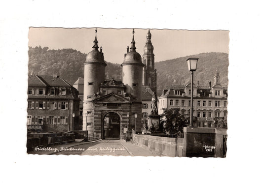 Ansichtskarte Heidelberg / Brückentor und Heiliggeist / I1-68