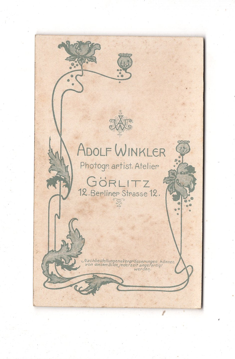 Fotografie Feine Dame - Görlitz um 1900 / CDV L1-24