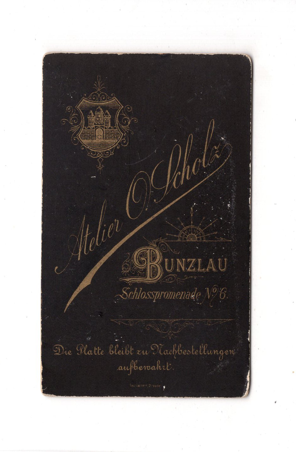 Fotografie Herrenportrait - Bunzlau / Boleslawiec 1880er / CDV C1-21