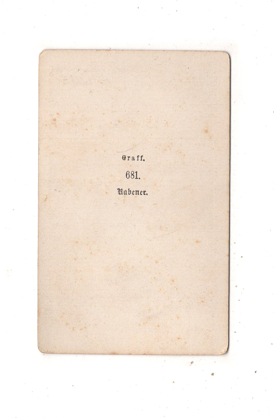 Fotografie Kunst / Graff - Gottlieb Wilhelm Rabener - 1870er