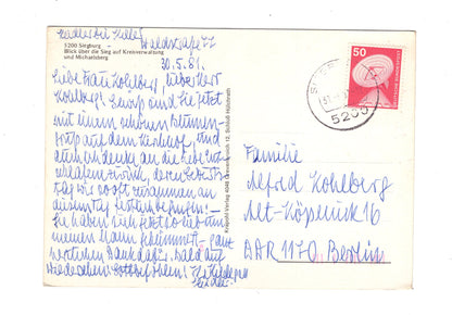 Ansichtskarte Siegburg / Blick über die Sieg