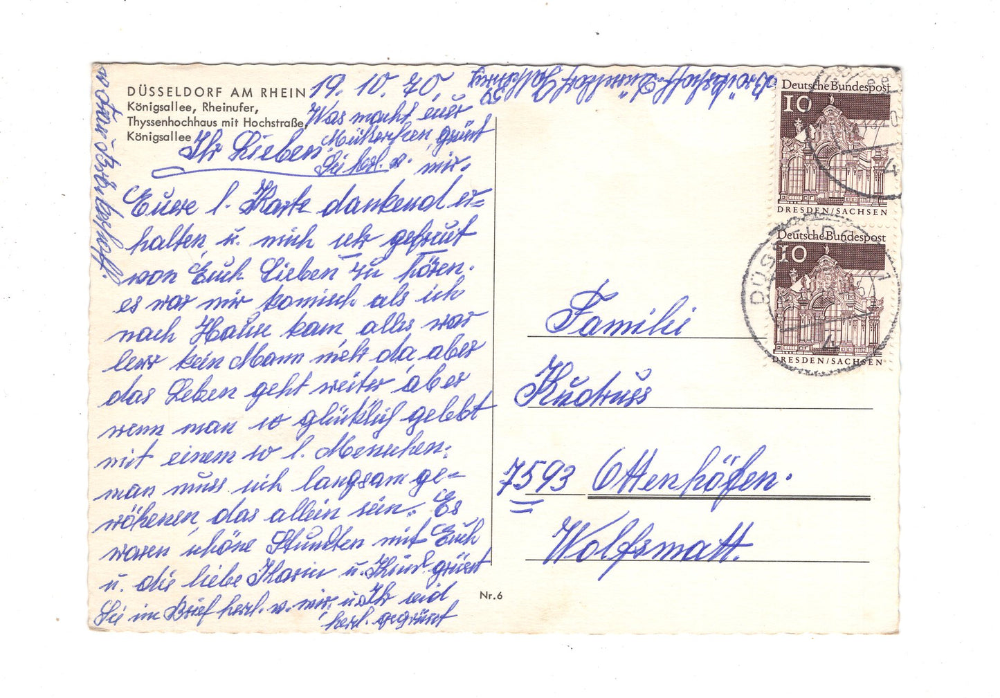 Ansichtskarte Düsseldorf am Rhein / Rheinpartie / M1-63