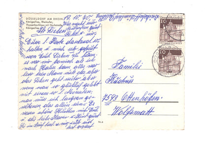 Ansichtskarte Düsseldorf am Rhein / Rheinpartie / M1-63