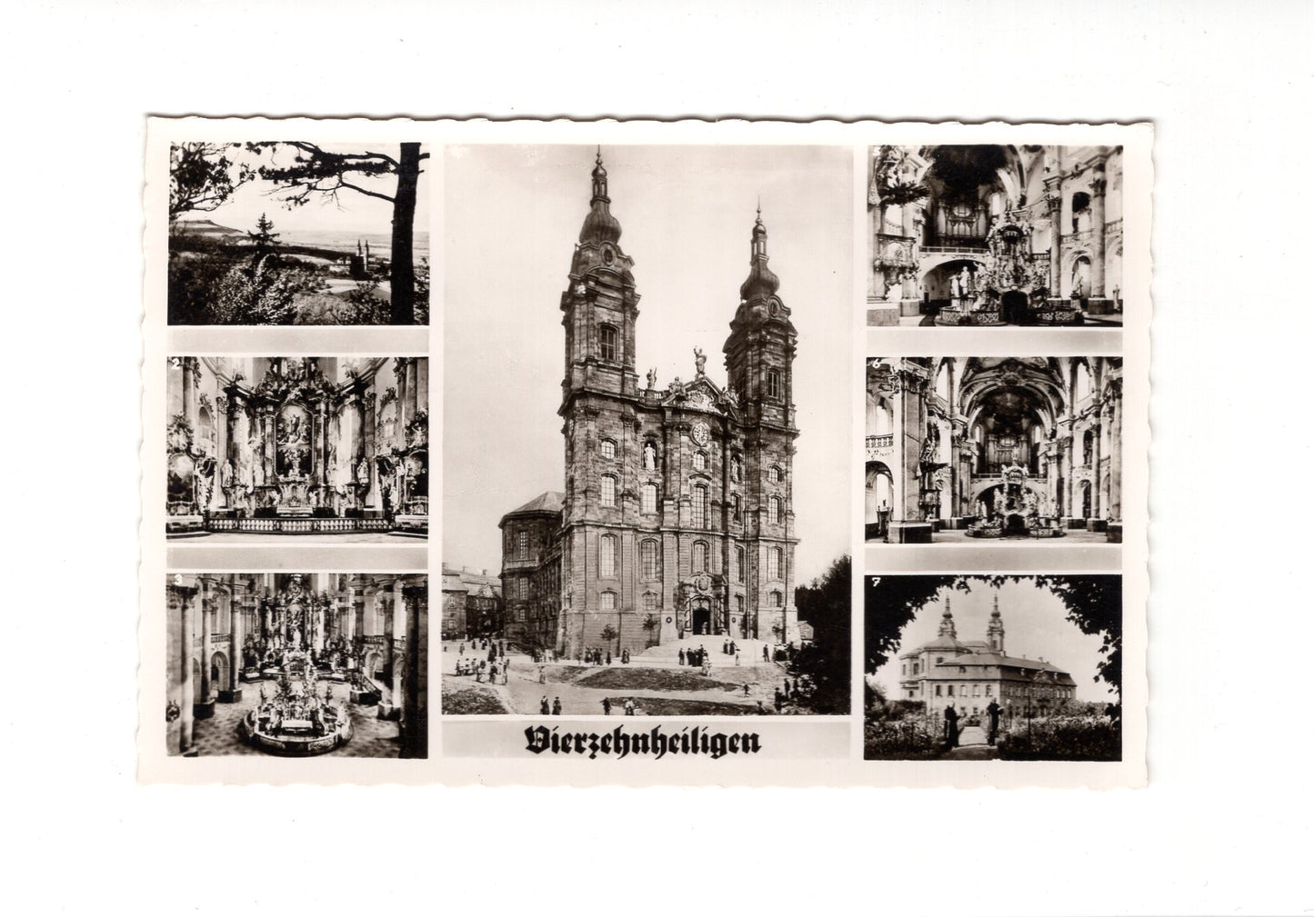 Ansichtskarte Wallfahrtskirche Vierzehnheiligen