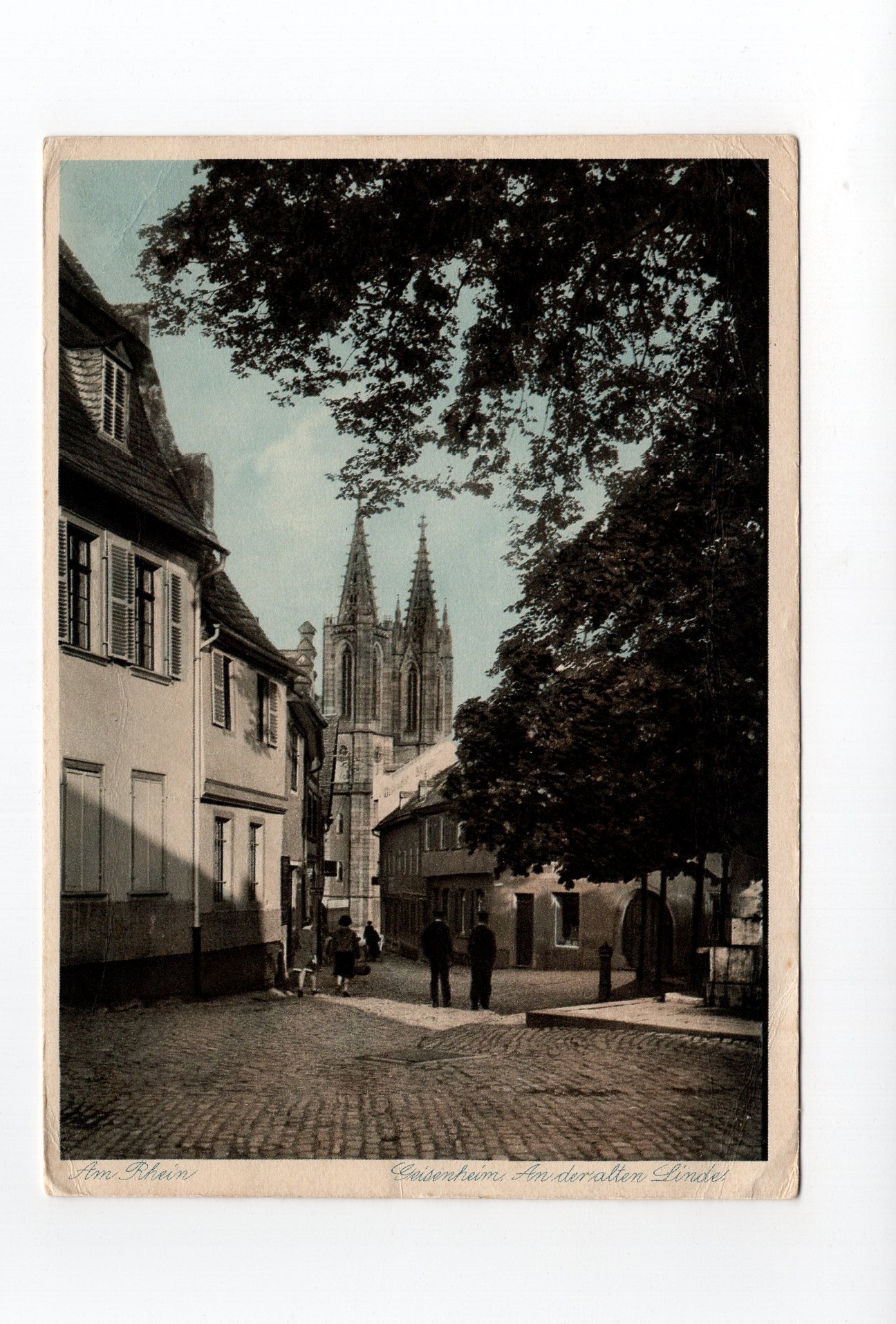 Ansichtskarte Geisenheim / An der alten Linde