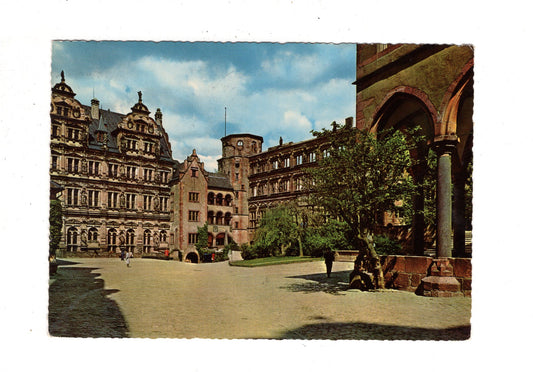 Ansichtskarte Heidelberg / Schlosshof / I1-68