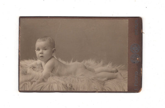 Fotografie Schönes Kinderbild / Baby - Berlin 1900er / CDV N1-09