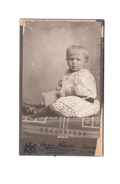 Fotografie Niedliches kleines Kind - Göttingen 1900er