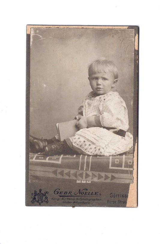 Fotografie Niedliches kleines Kind - Göttingen 1900er