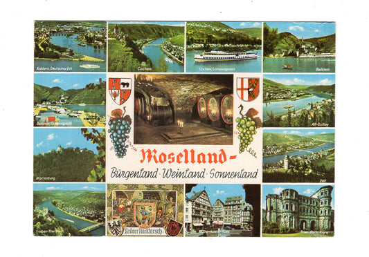 Ansichtskarte Moselland - Burgenland-Weinland-Sonnenland