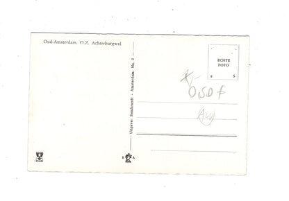 Ansichtskarte Amsterdam / Achterburgwal / Niederlande / M1-69