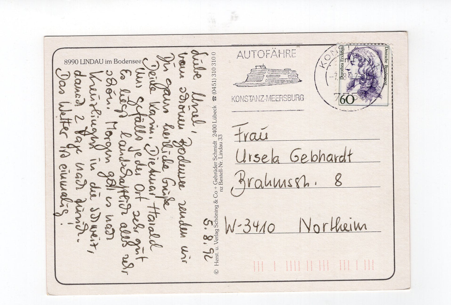 Ansichtskarte Lindau im Bodensee