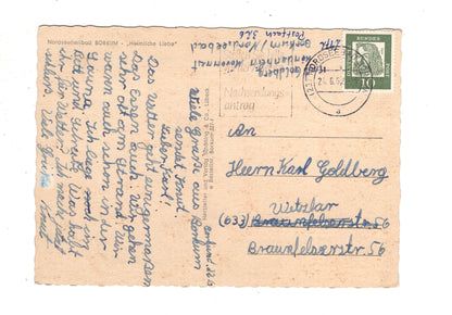 Ansichtskarte Nordseeheilbad Borkum / Heimliche Liebe / J1-66