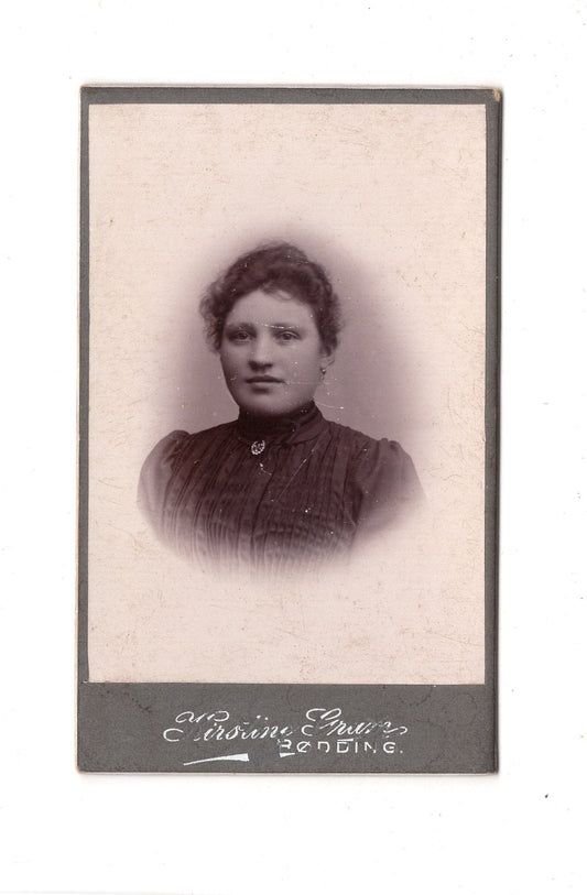 Fotografie Damenportrait - Rødding / Dänemark um 1900 / CDV C1-03