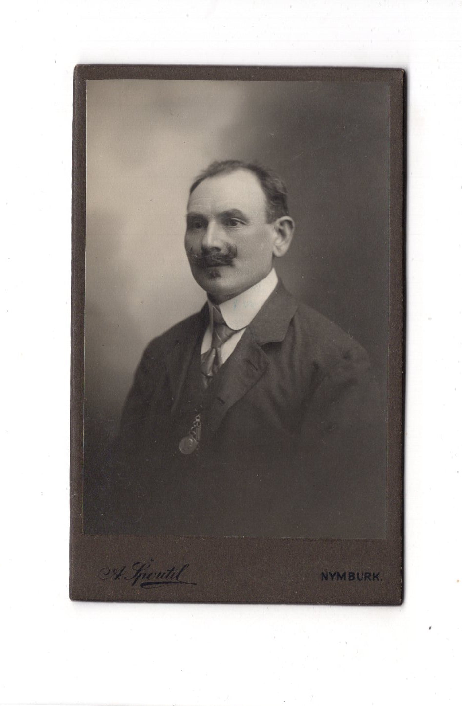 Fotografie Herrenportrait - Nymburg 1915 / CDV C1-21