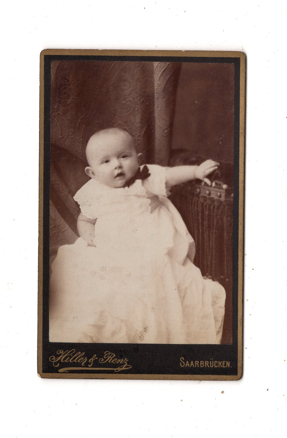 Fotografie Schönes Kinderbild / Baby - Saarbrücken 1880er