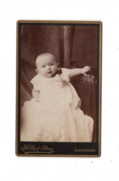 Fotografie Schönes Kinderbild / Baby - Saarbrücken 1880er