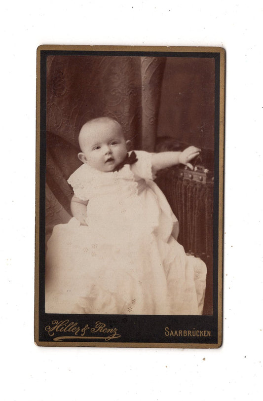 Fotografie Schönes Kinderbild / Baby - Saarbrücken 1880er