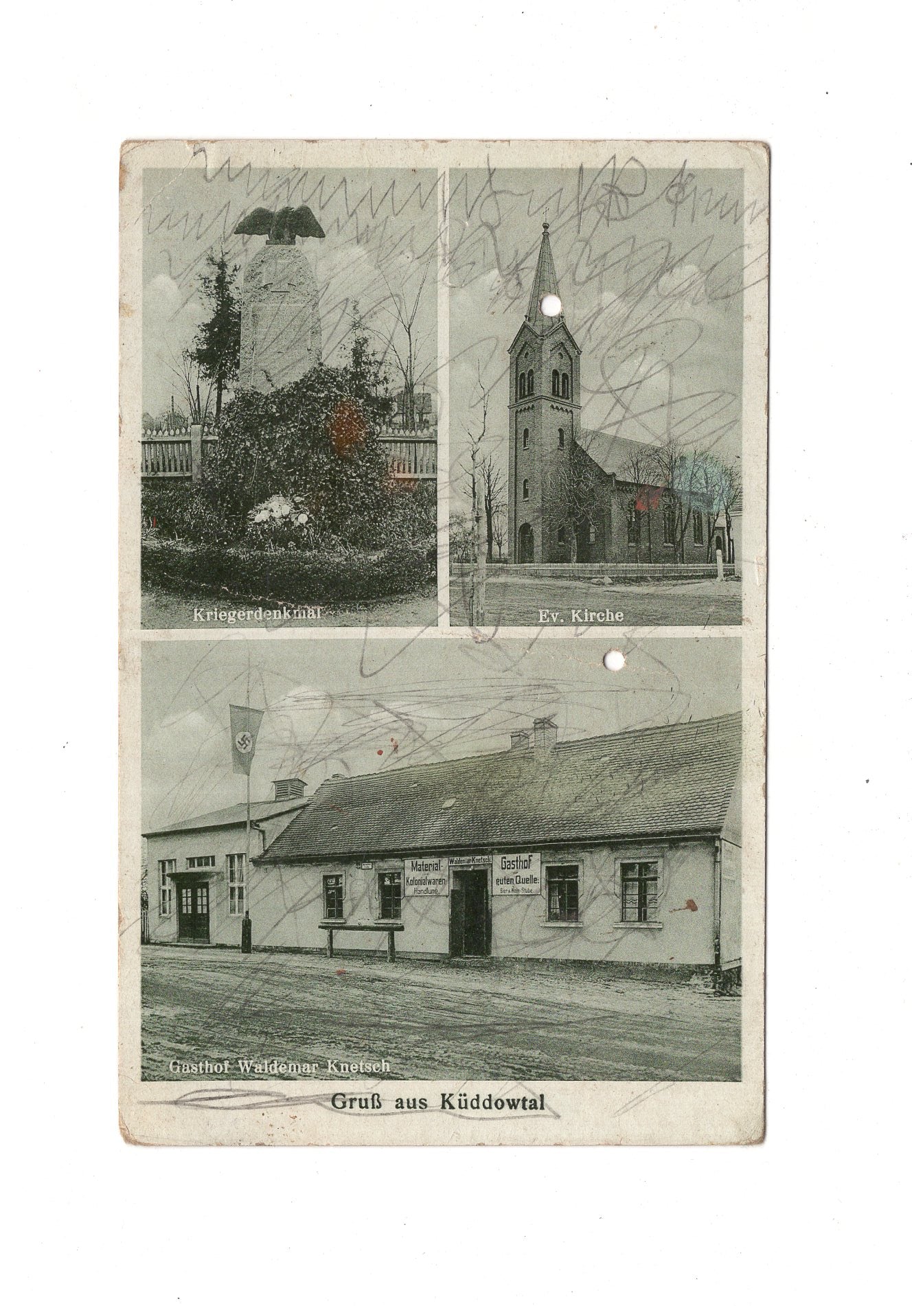 Ansichtskarte / Feldpost / Küddowtal Motylewo - Schneidemühl 1939