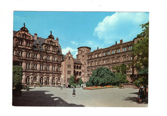 Ansichtskarte Heidelberg / Schlosshof / I1-68