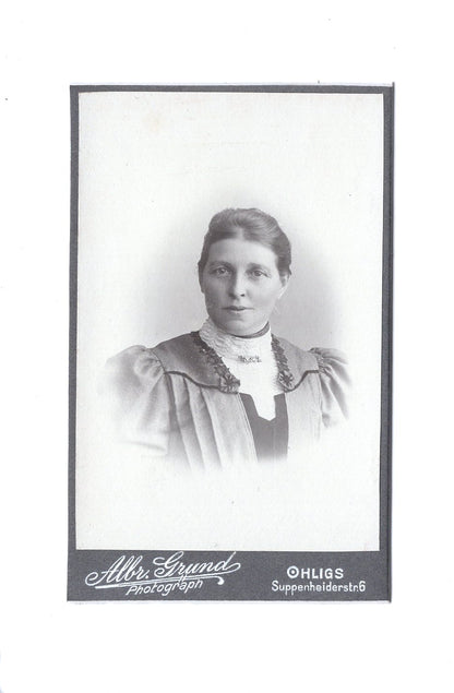 Fotografie Damenportrait - Ohligs 1900er