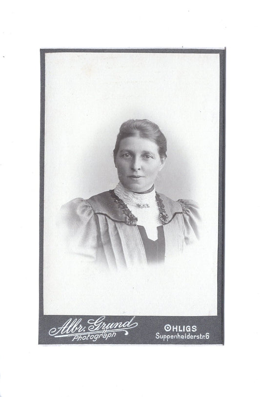 Fotografie Damenportrait - Ohligs 1900er