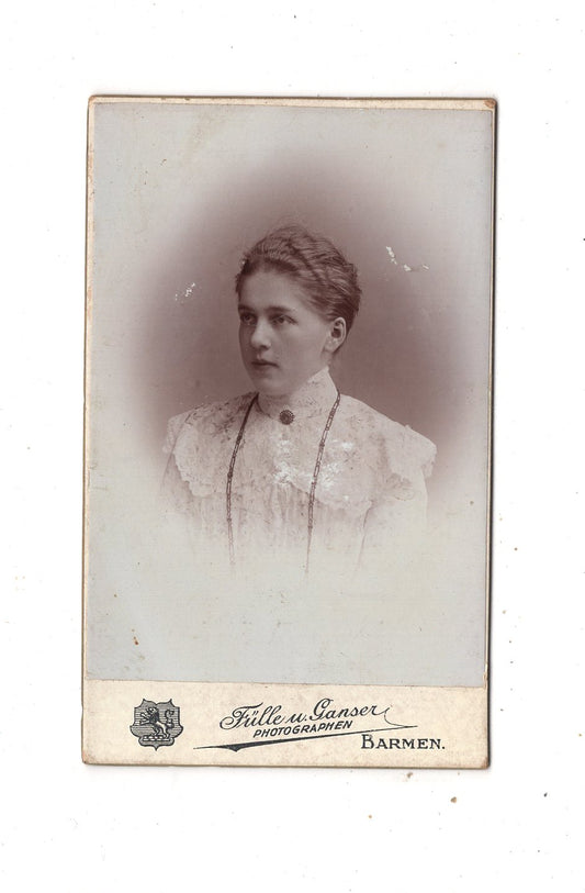 Fotografie Damenportrait - Barmen 1890er / CDV N1-13