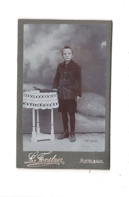 Fotografie Feiner Junge - Mistelbach 1910er / CDV M1-26