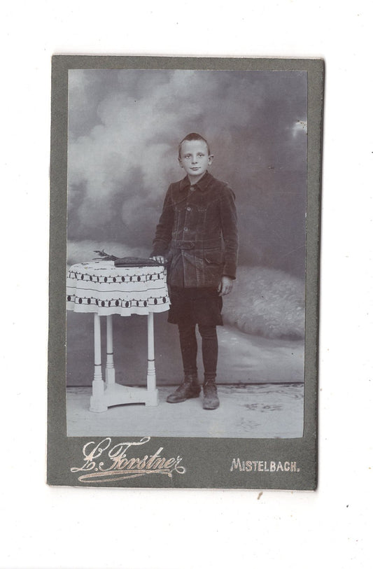 Fotografie Feiner Junge - Mistelbach 1910er / CDV M1-26