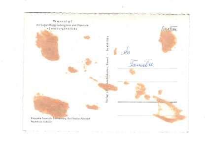 Ansichtskarte Werratal mit Jugendherberge Ludwigstein