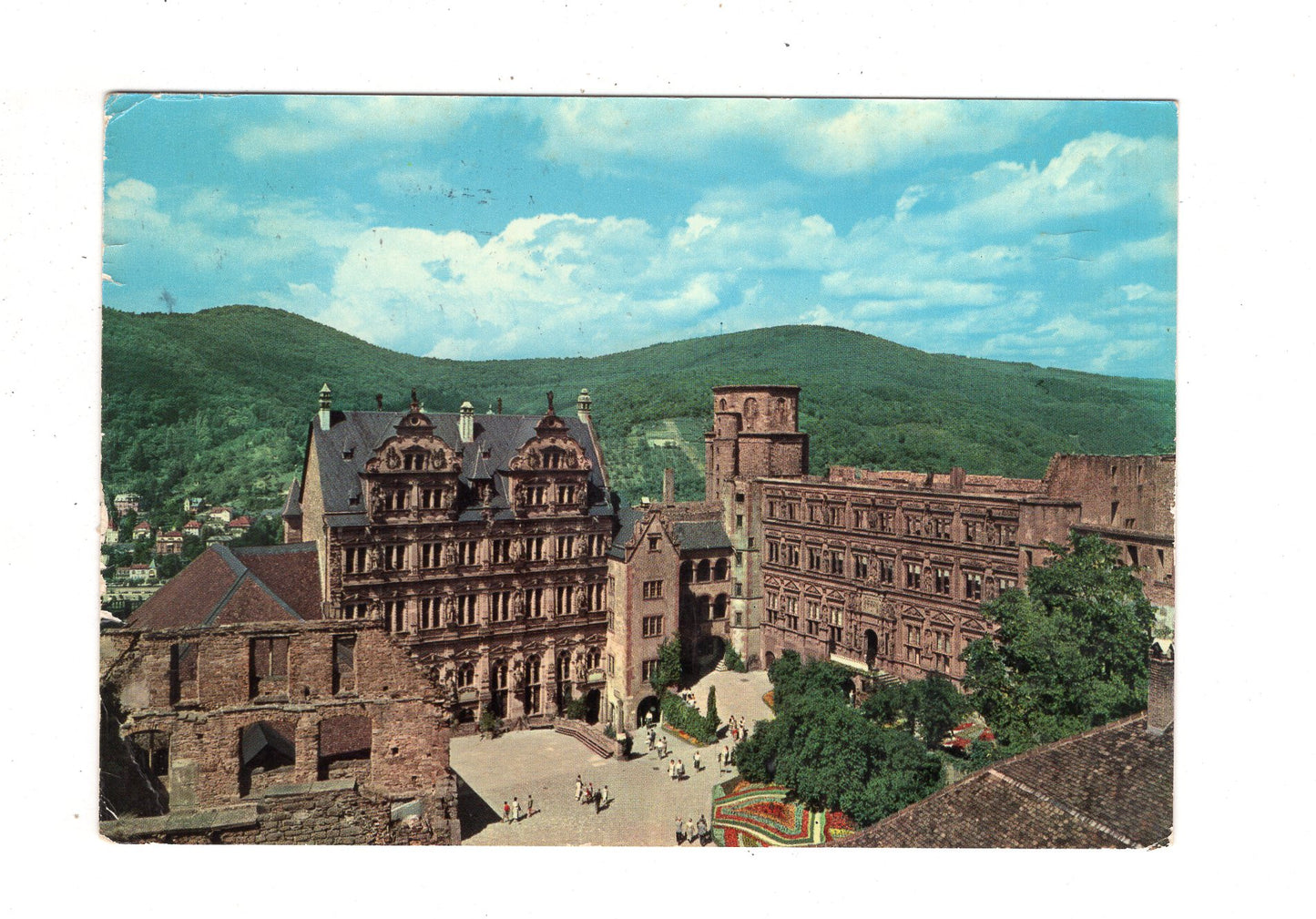 Ansichtskarte Heidelberg / Schlosshof / I1-68