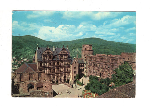 Ansichtskarte Heidelberg / Schlosshof / I1-68