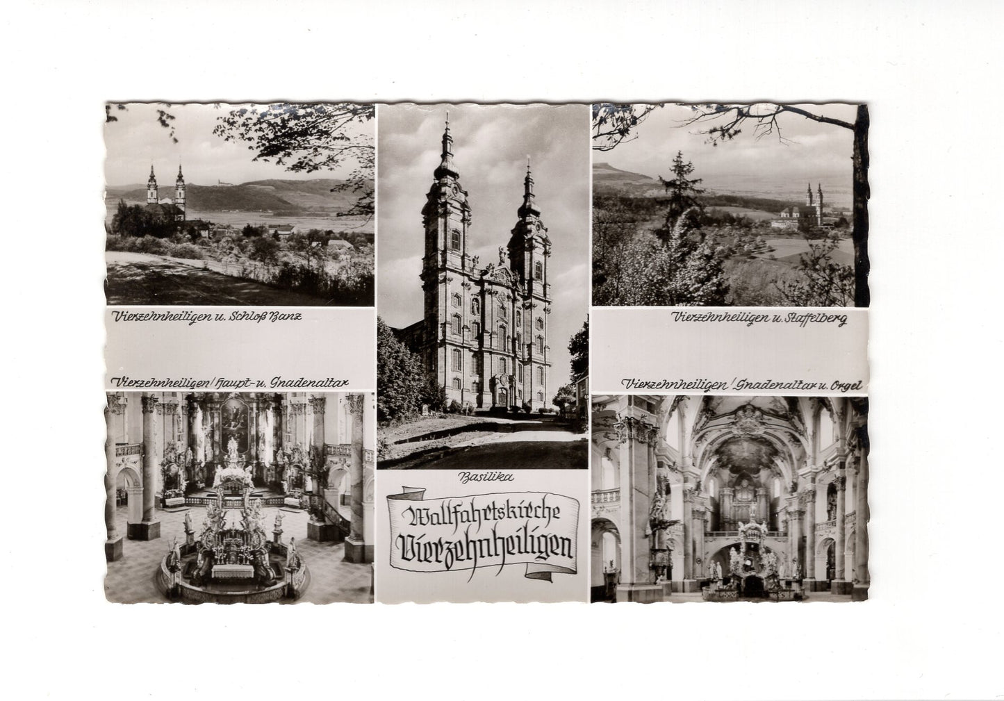 Ansichtskarte Wallfahrtskirche Vierzehnheiligen