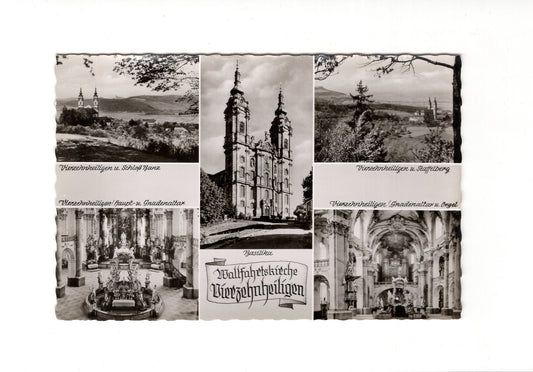 Ansichtskarte Wallfahrtskirche Vierzehnheiligen