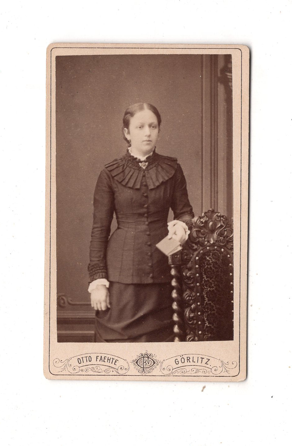 Fotografie Feine Dame / benannt - Görlitz um 1880 / CDV L1-24