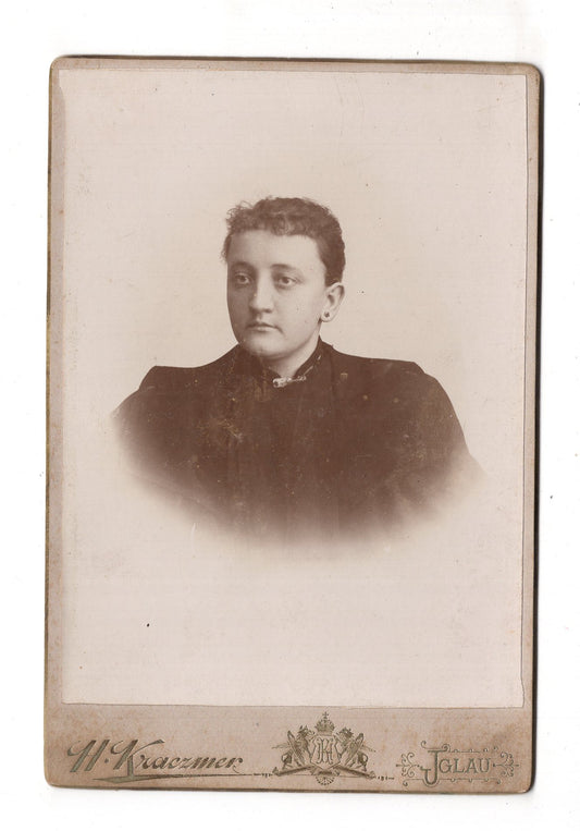 Fotografie Feine Dame - Iglau Jihlava um 1890er / CAB W-23